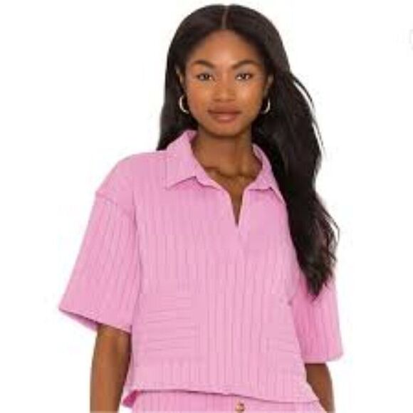 REVOLVE - Line & Dot Bexley Collard Top in Lilac Purple L - Picture 10 of 10